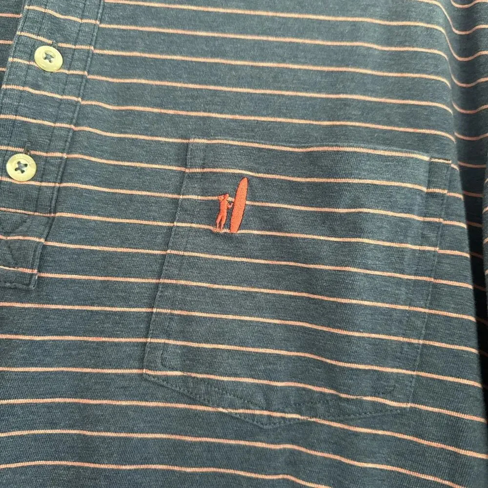 Johnnie O Hangin Out Golf Polo Neese Striped Polo Size L Cotton Stretch Polo Men